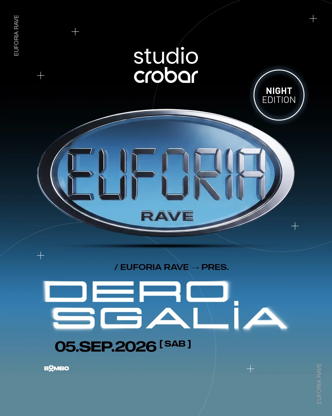 Flyer de EUFORIA RAVE: DERO, SGALIA, 05.09.2026